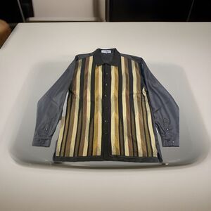 MICHAEL‎ IRVIN 88 Button Up Shirt Mens XXL Designer Embroidered Grandpacore